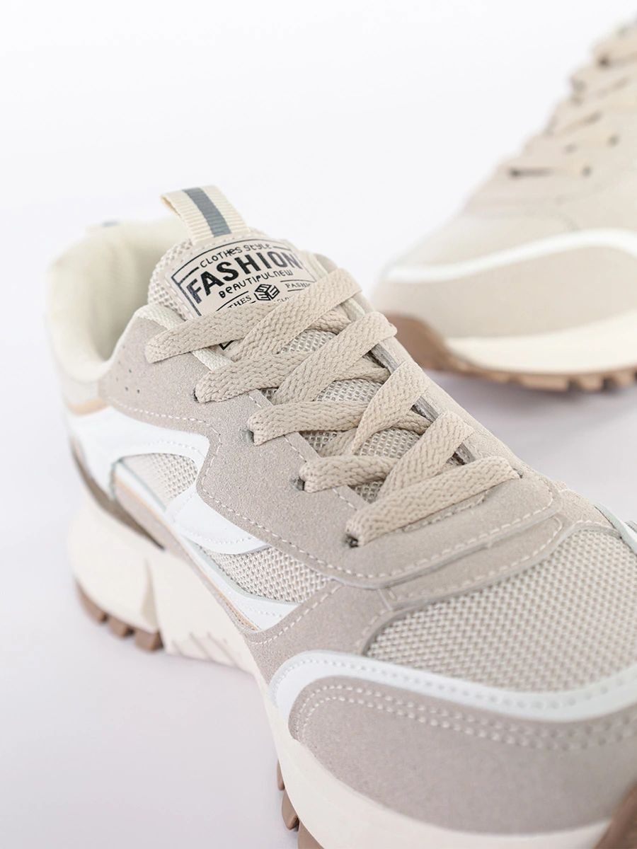 Кроссовки комбинированные в стиле колор-блок